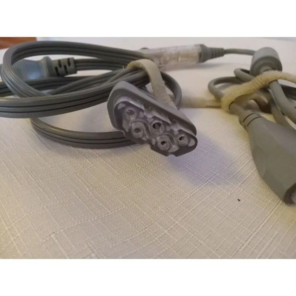 (2)Dell Laptop Linetek 25a 125v 3ft Power Cord D7072 3170111 Cable + CAR CHARGER